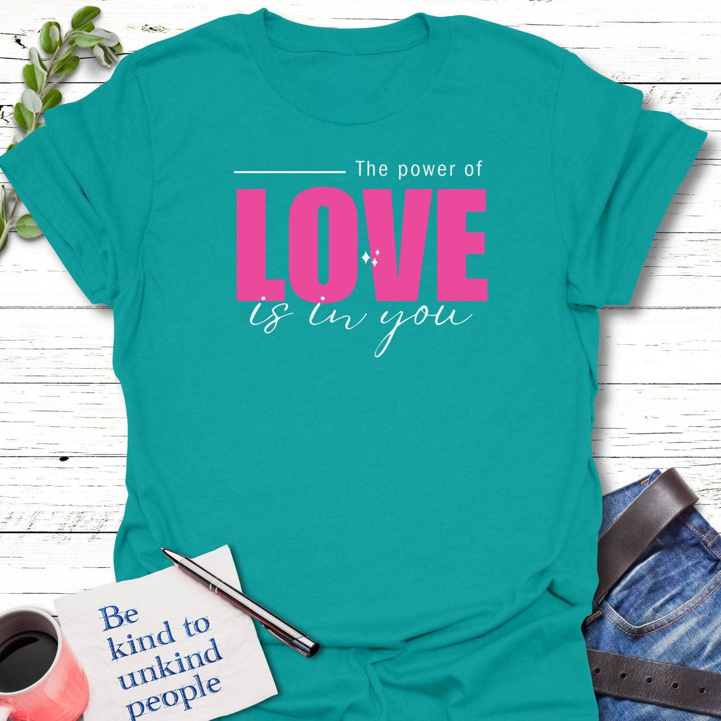 T-Shirt Jade Dome / S Power of Love T-Shirt Echo Kindness Printify