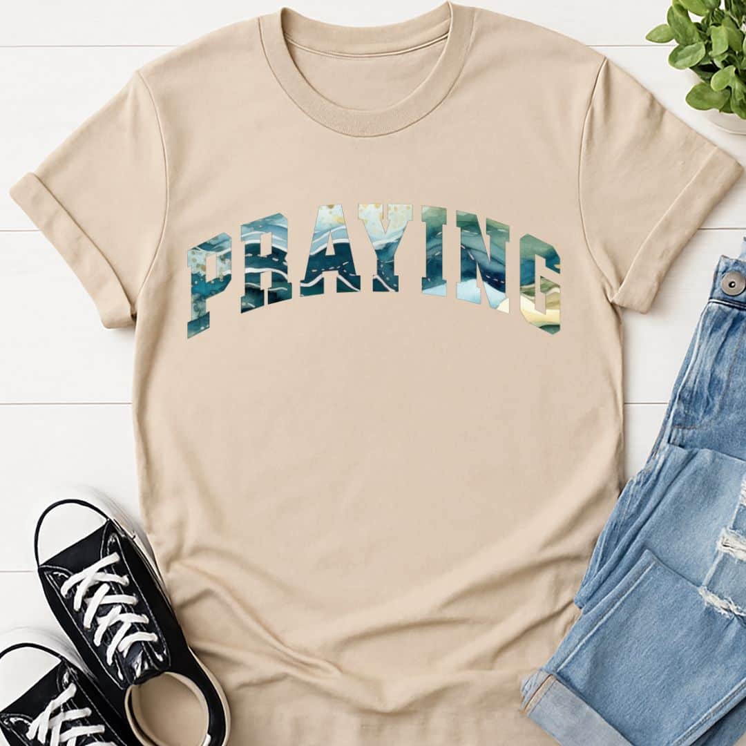 T-Shirt Sand / S Praying T-Shirt Echo Kindness