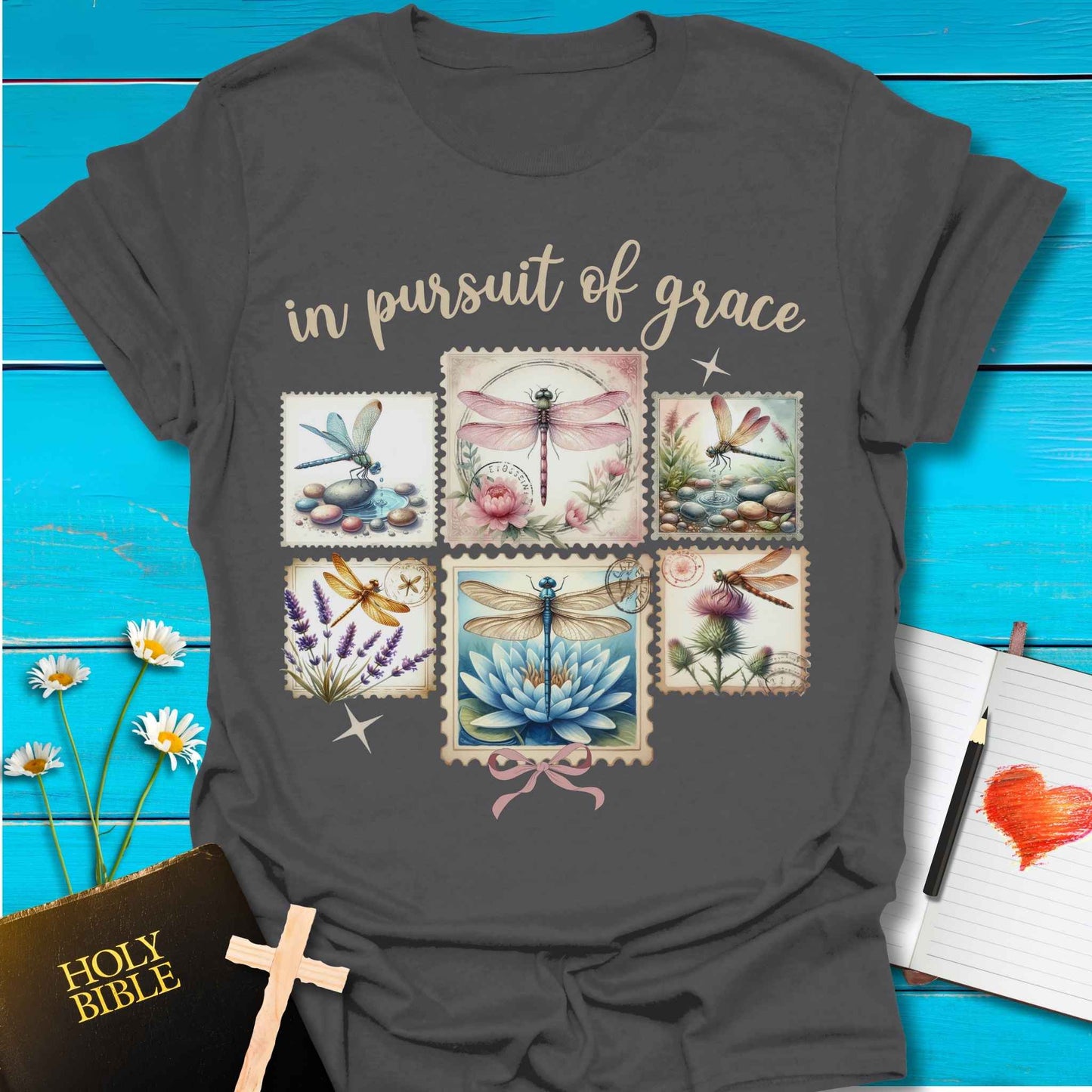 T-Shirt Charcoal / S Pursuit of Grace T-Shirt Echo Kindness Printify