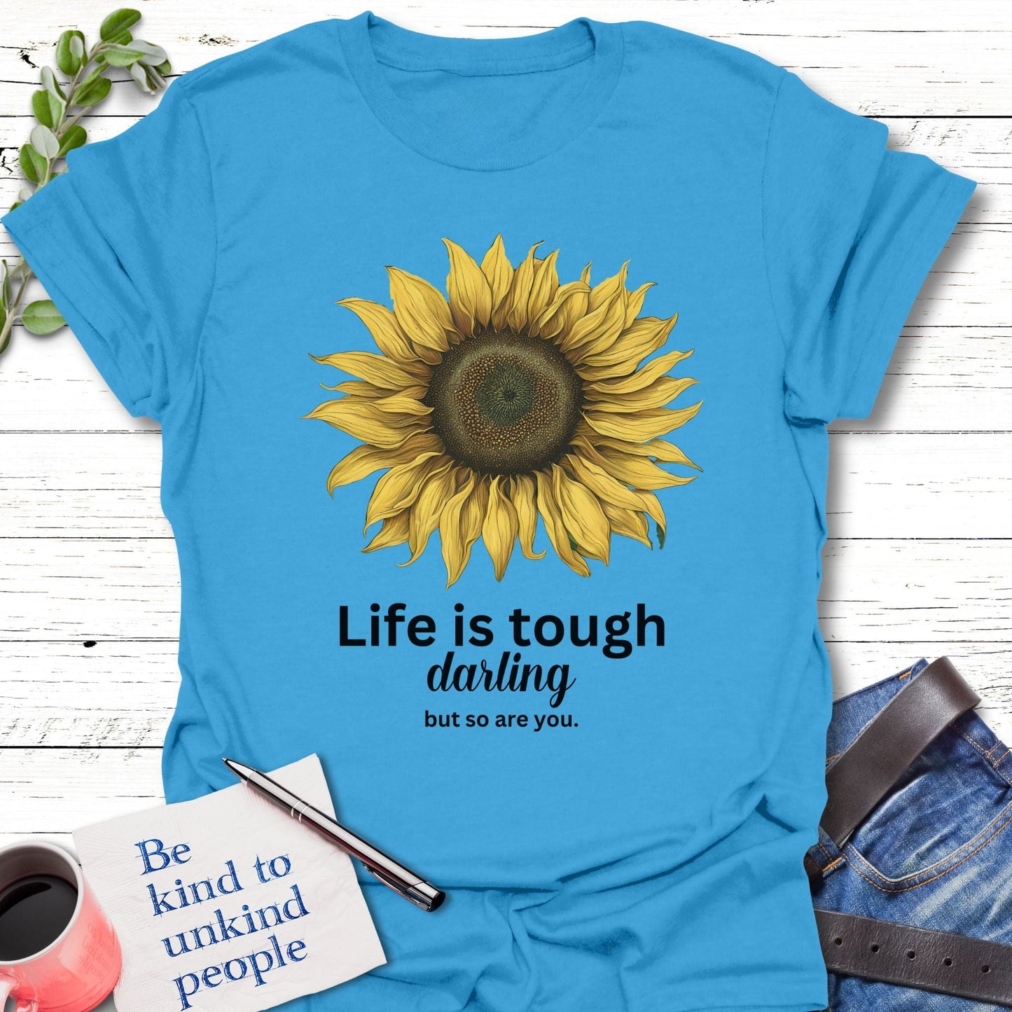 T-Shirt Iris / S Resilient Sunflower T-Shirt Echo Kindness Printify