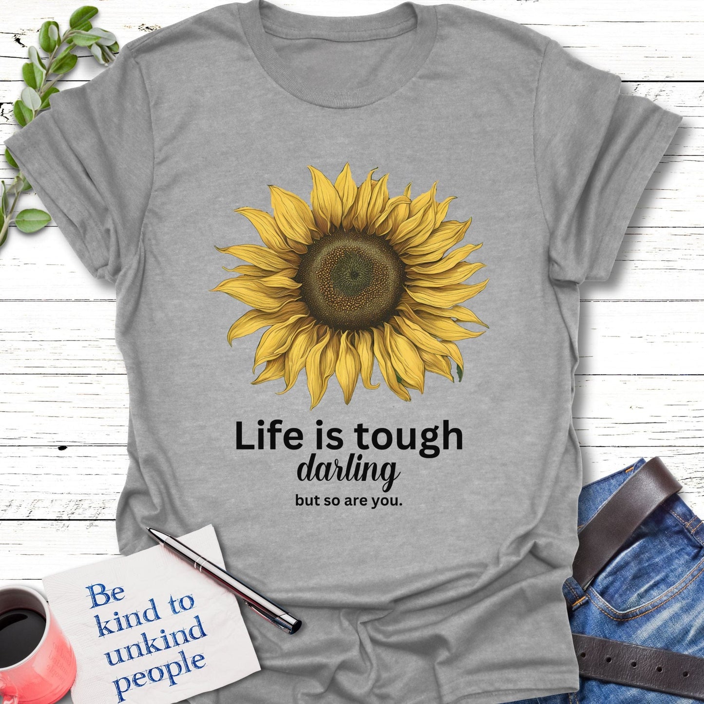 T-Shirt Sport Grey / S Resilient Sunflower T-Shirt Echo Kindness Printify