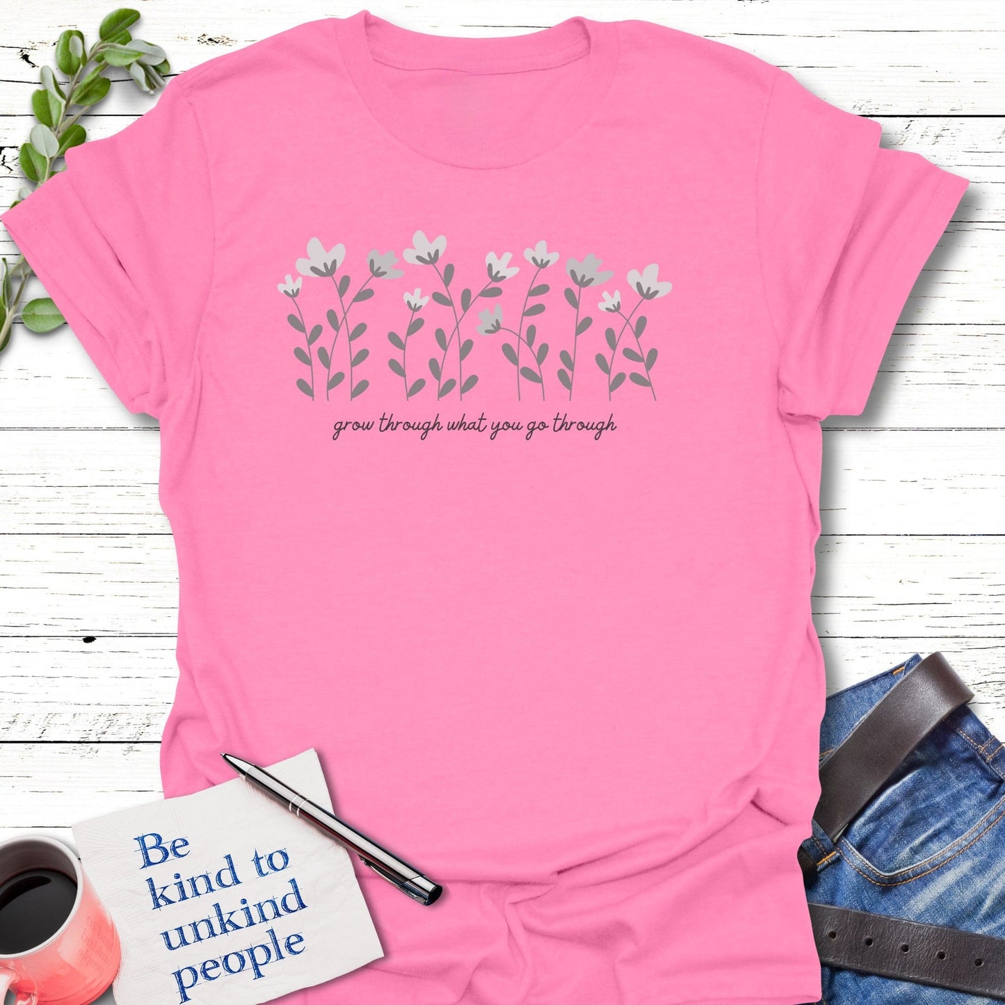 T-Shirt Azalea / S Rise and Thrive T-Shirt Echo Kindness Printify