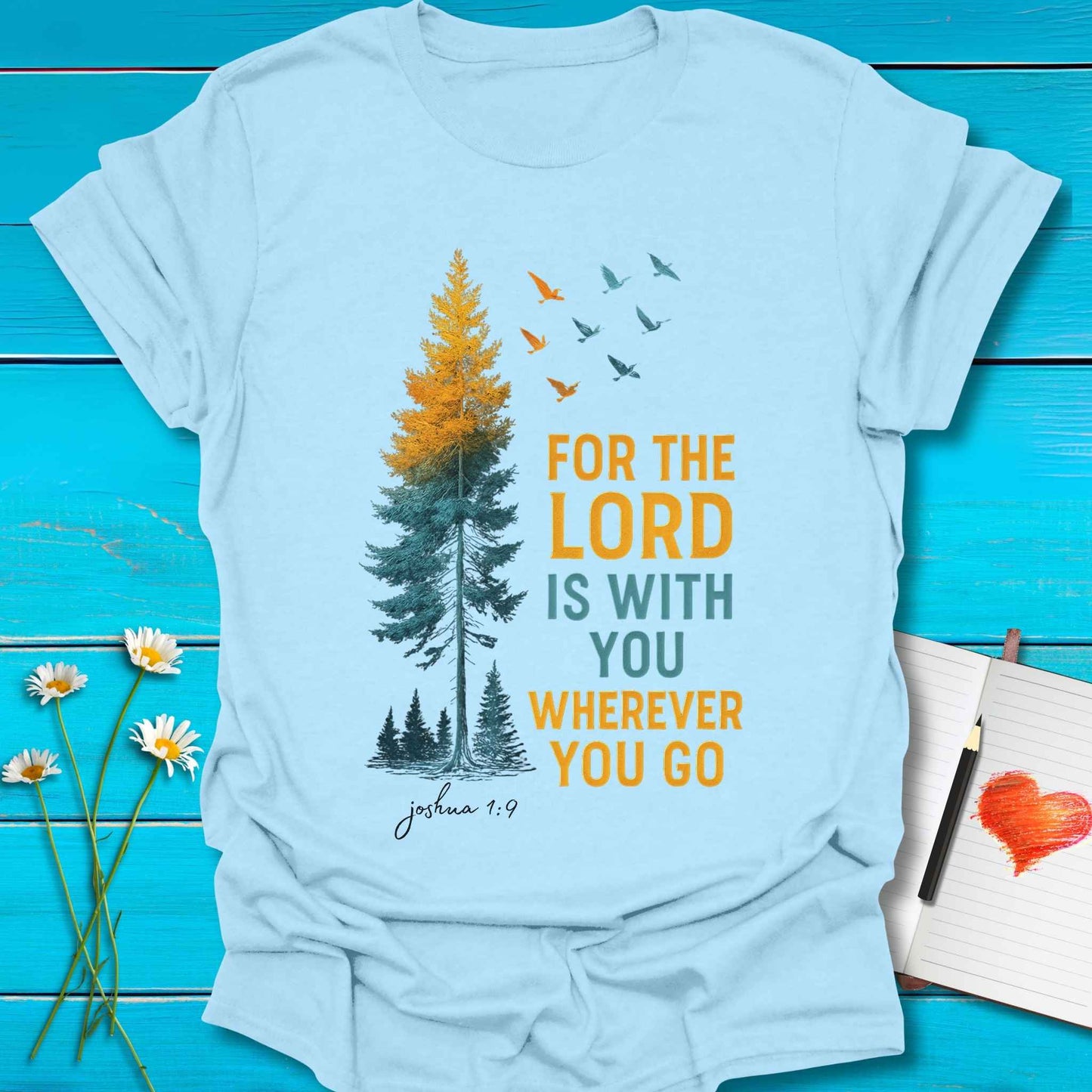 T-Shirt Light Blue / S Rooted Faith T-Shirt Echo Kindness Printify