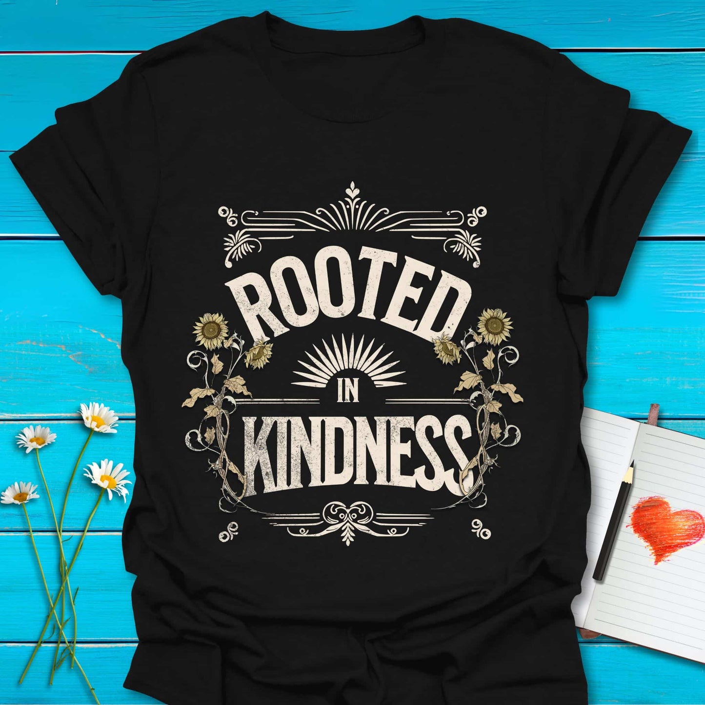 T-Shirt Black / S Rooted in Kindness T-Shirt Echo Kindness Printify