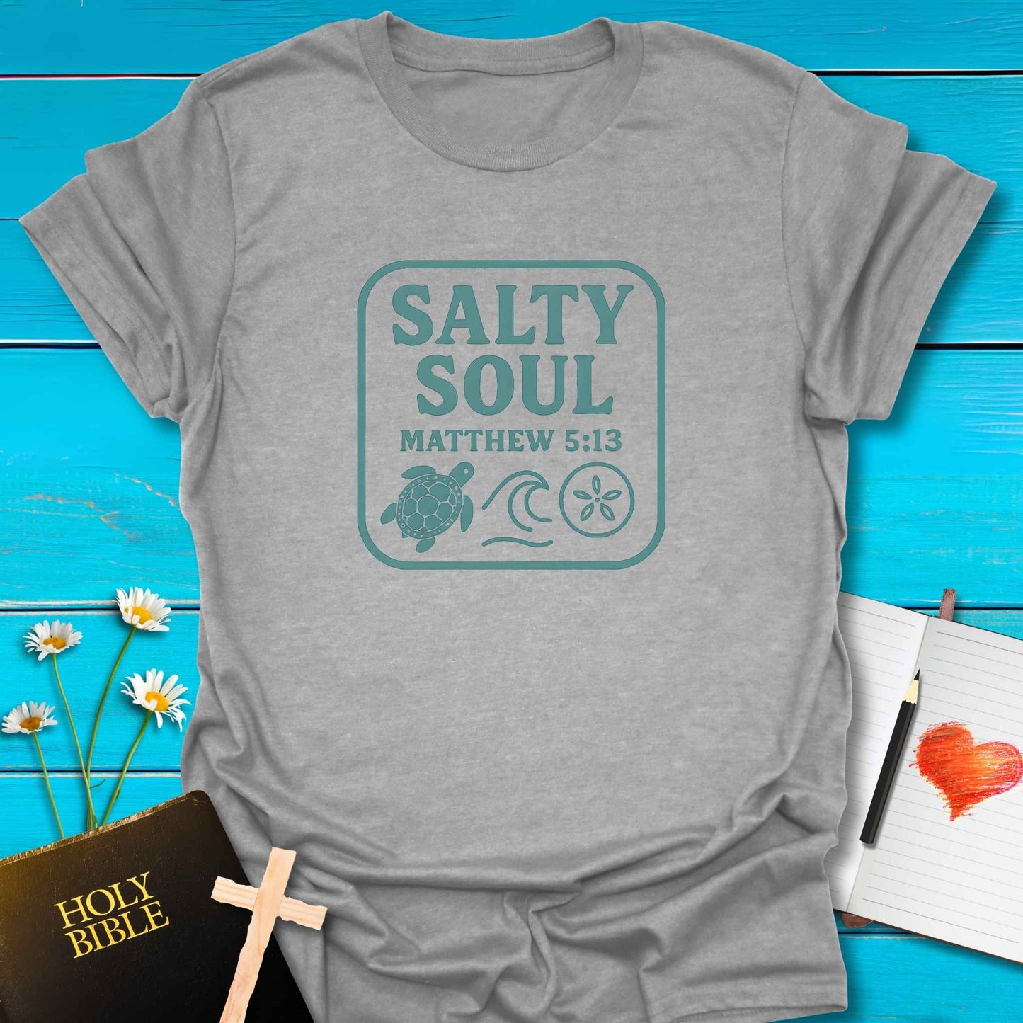 T-Shirt Sport Grey / S Salty Soul T-Shirt Echo Kindness Printify