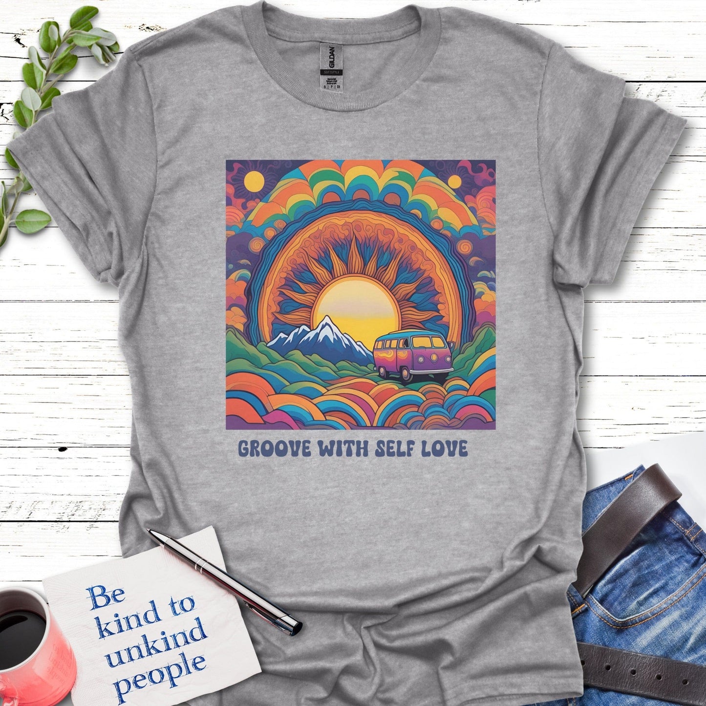 T-Shirt Sport Grey / S Self-Love Cruiser Echo Kindness Printify