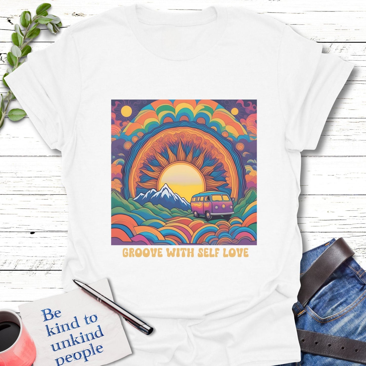 T-Shirt White / S Self-Love Cruiser Echo Kindness Printify