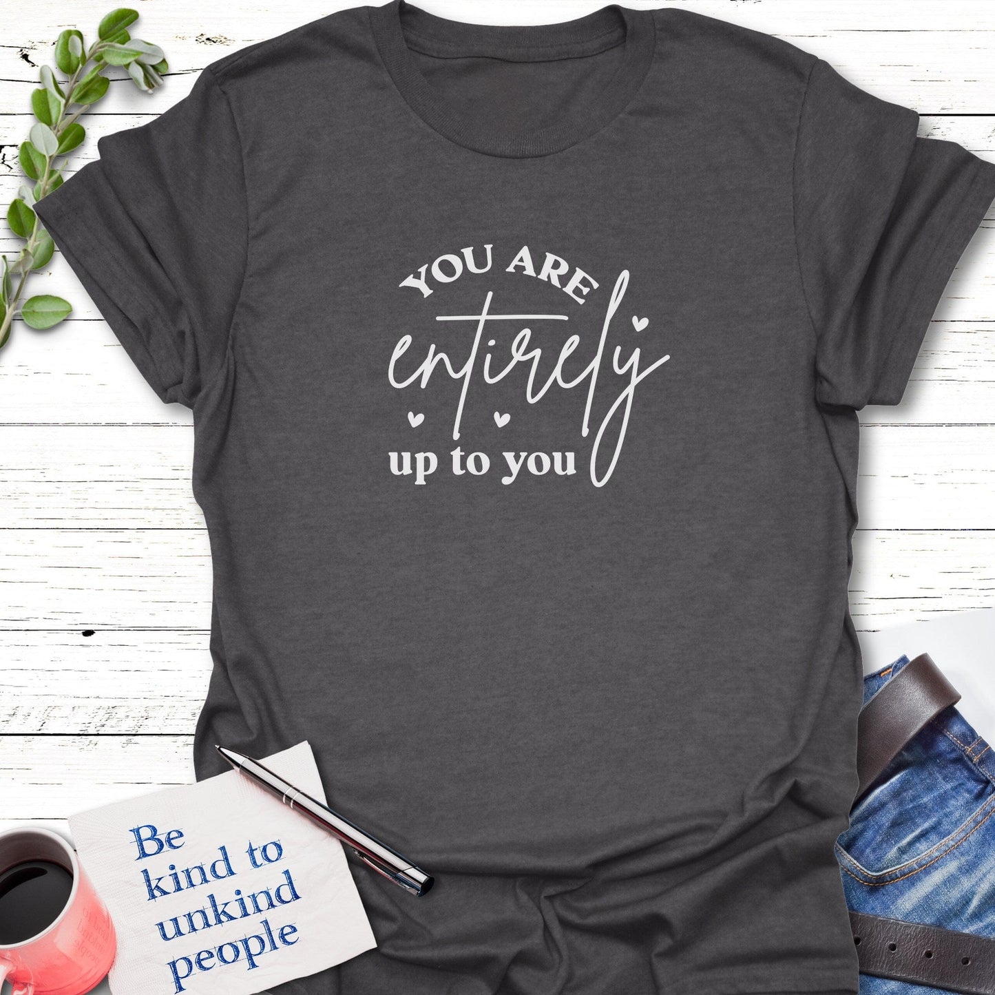 T-Shirt Graphite Heather / S Self-Made T-Shirt Echo Kindness Printify
