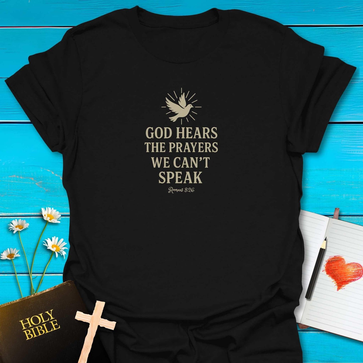 T-Shirt Black / S Silent Prayers T-Shirt Echo Kindness Printify