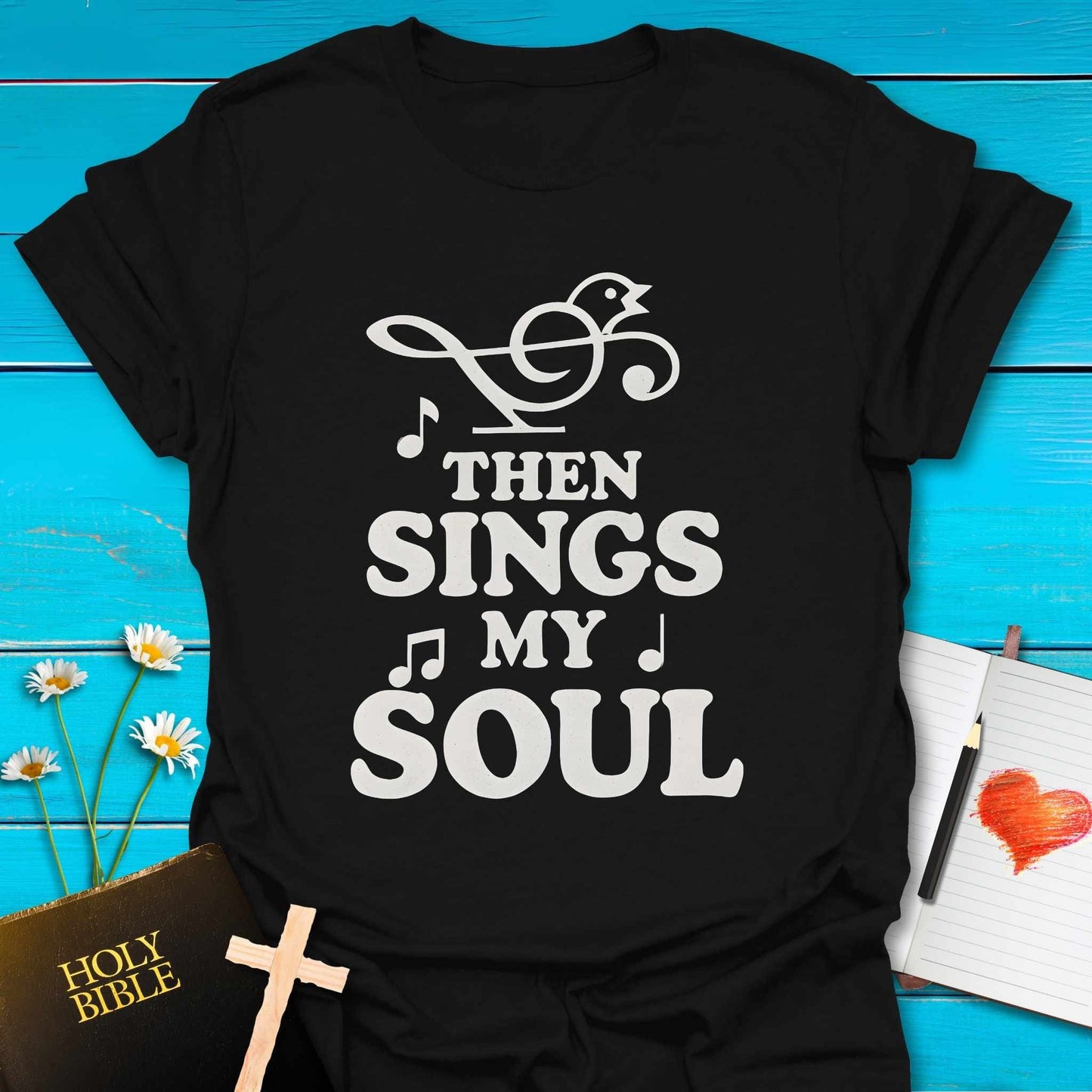 T-Shirt Black / S Sings My Soul T-Shirt Echo Kindness Printify