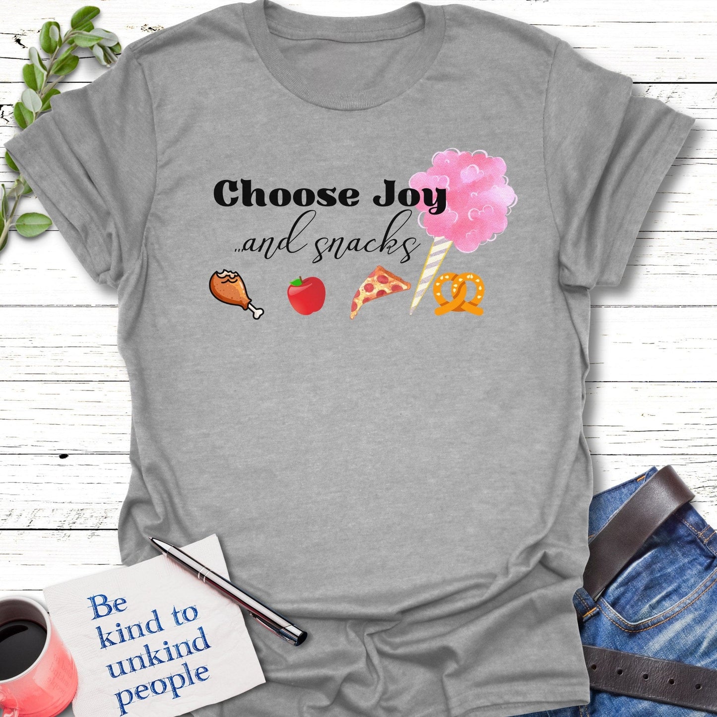 T-Shirt Sport Grey / S Snack Your Joy T-Shirt Echo Kindness Printify