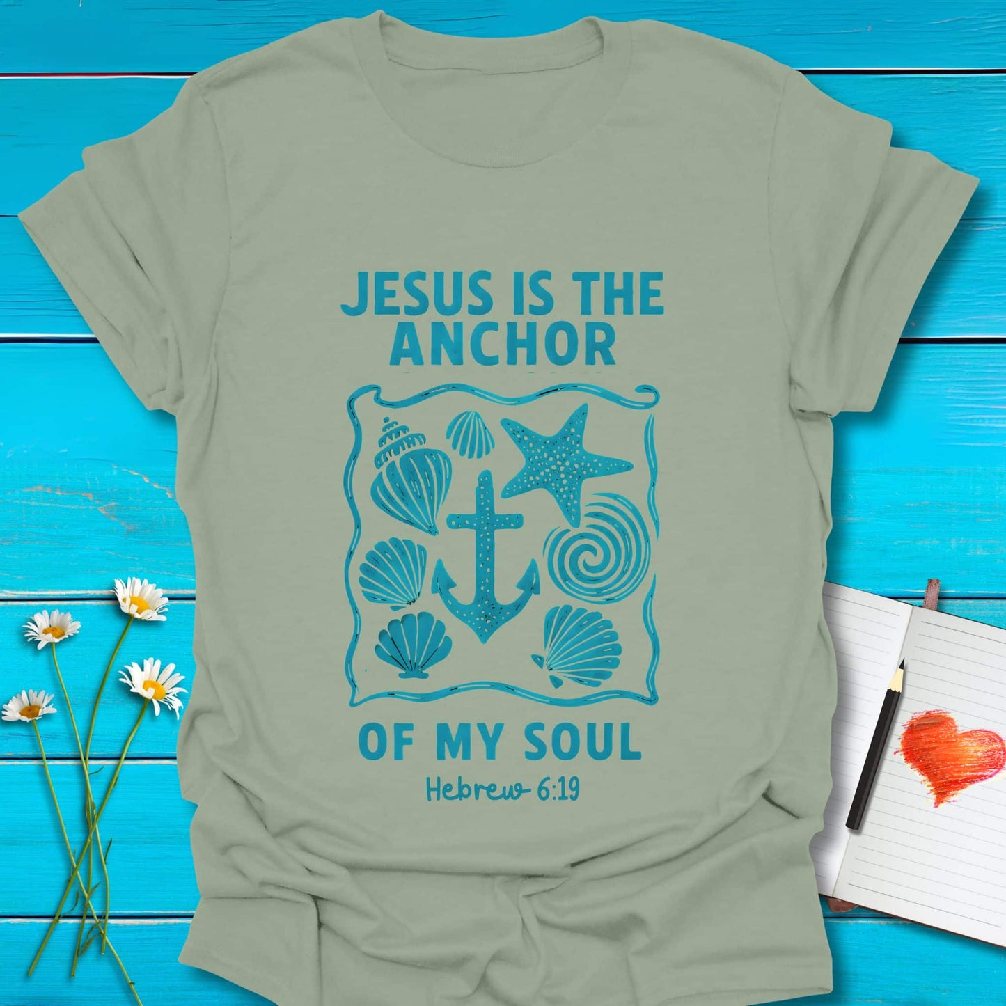 T-Shirt Sage / S Soul Anchor T-Shirt Echo Kindness Printify
