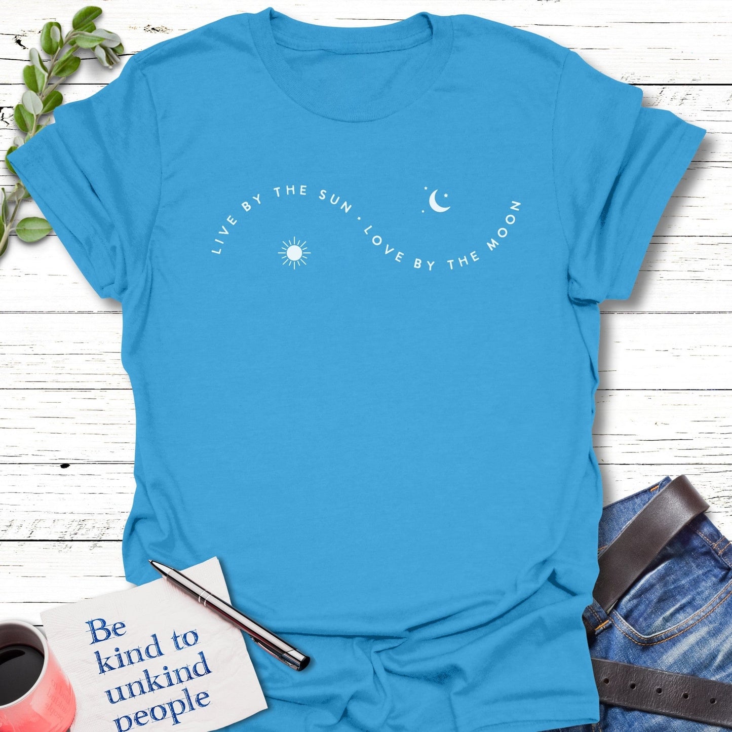T-Shirt Iris / S Sun and Moon T-Shirt Echo Kindness Printify