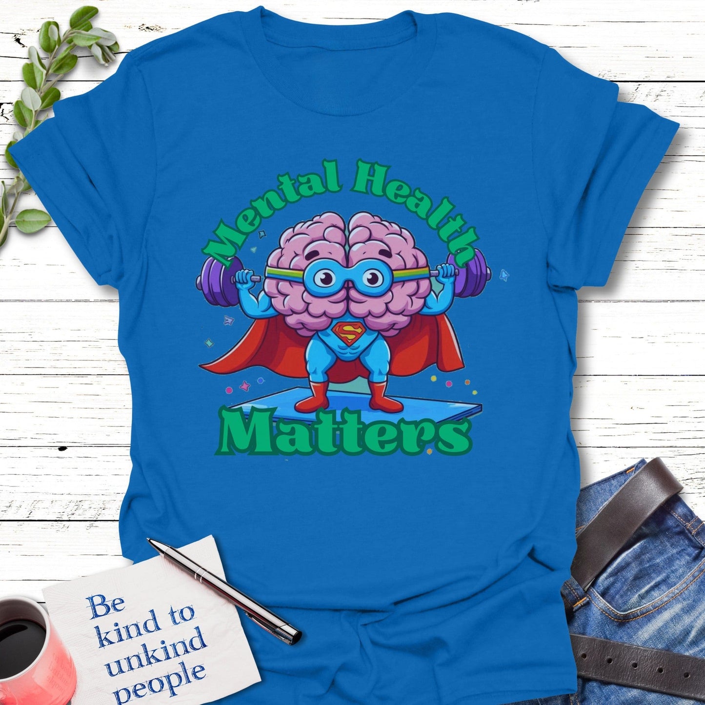 T-Shirt Royal / S Super Mind Matters T-Shirt Echo Kindness Printify