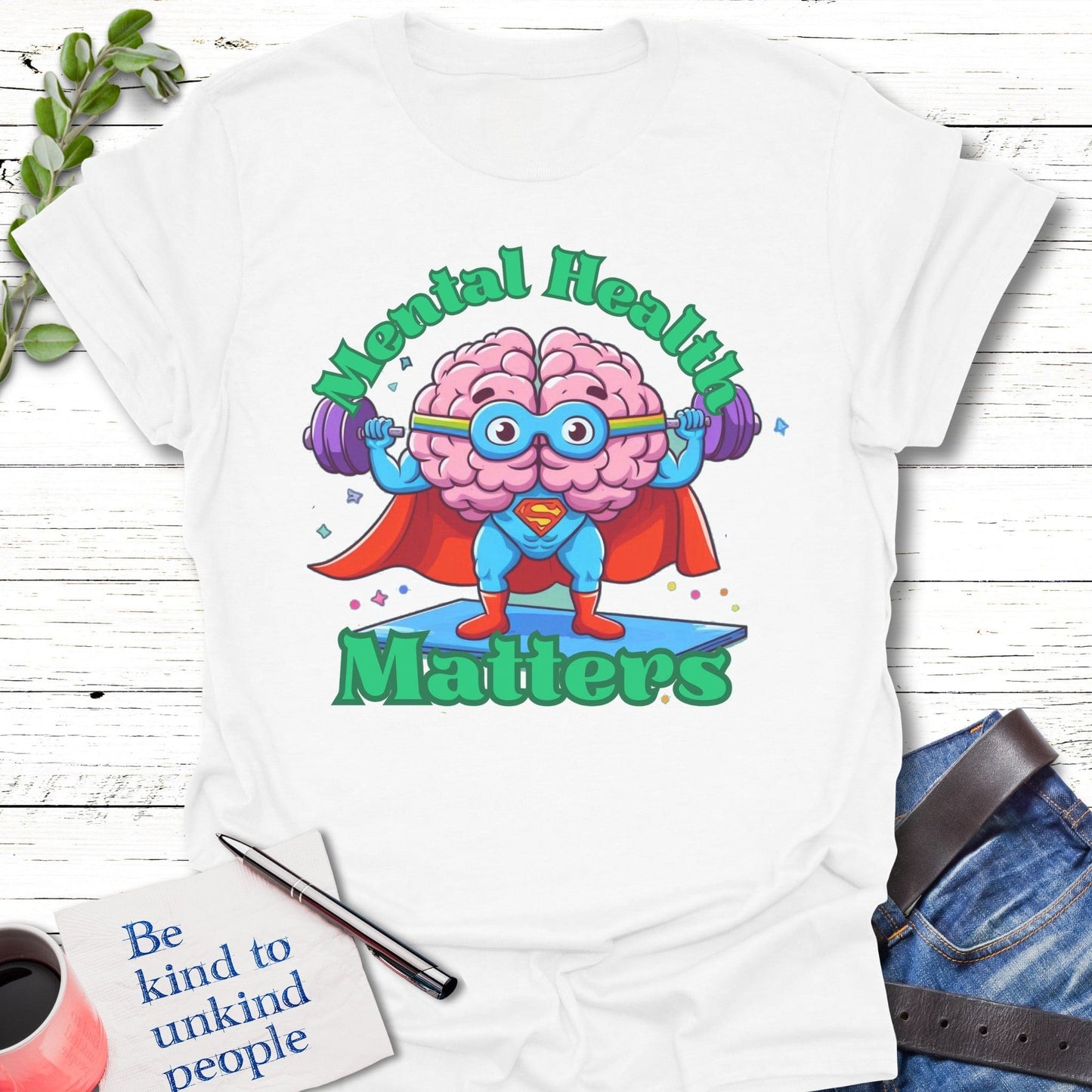 T-Shirt White / S Super Mind Matters T-Shirt Echo Kindness Printify