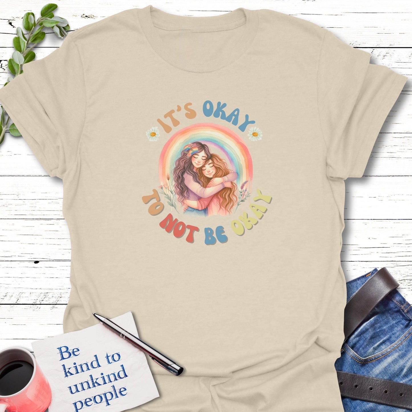 T-Shirt Natural / S Support Sisters T-Shirt Echo Kindness Printify