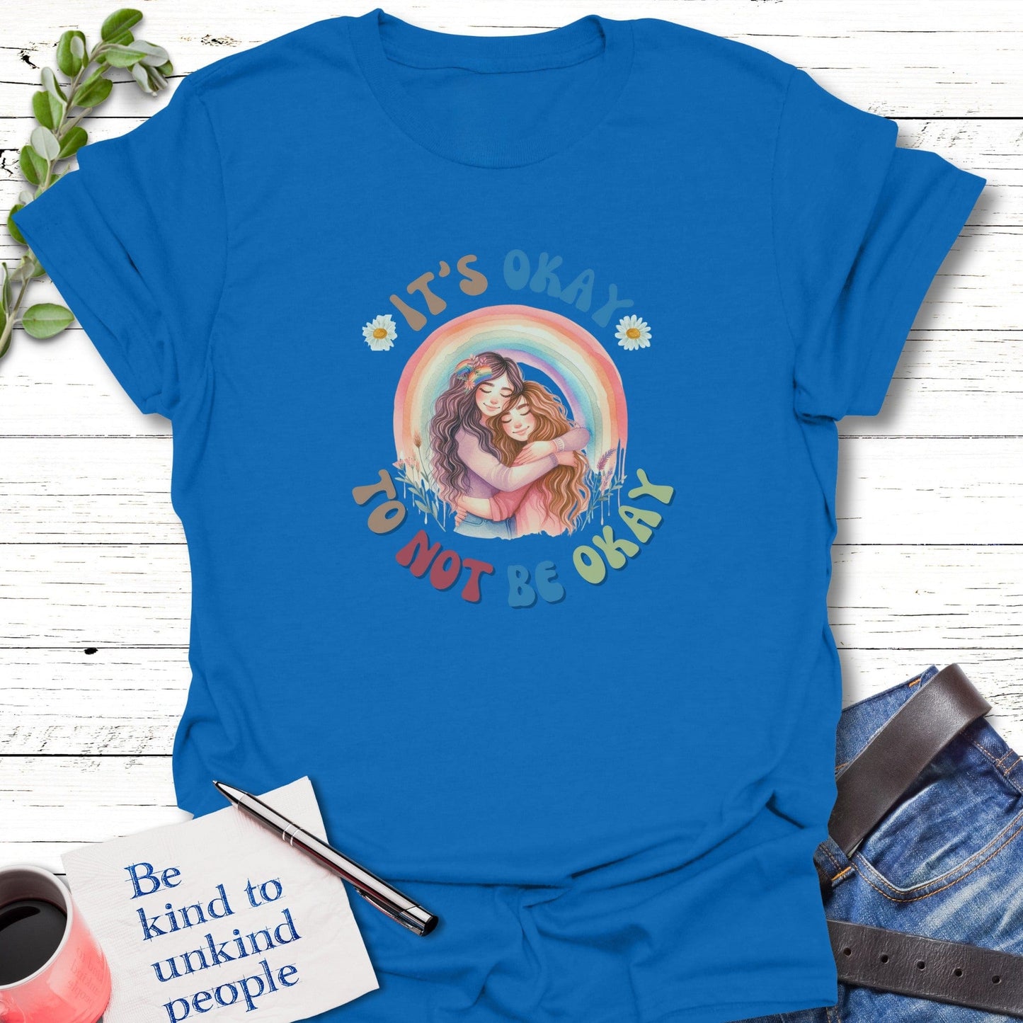 T-Shirt Royal / S Support Sisters T-Shirt Echo Kindness Printify