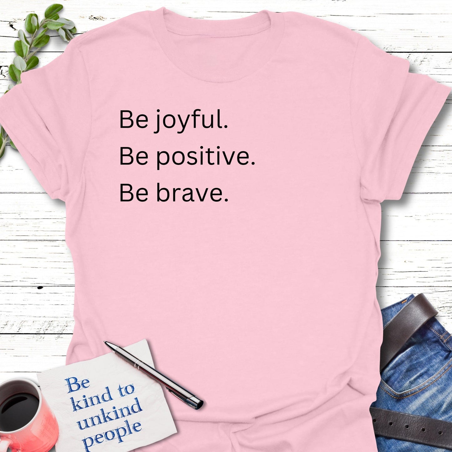 T-Shirt Light Pink / S Three Bees T-Shirt Echo Kindness Printify