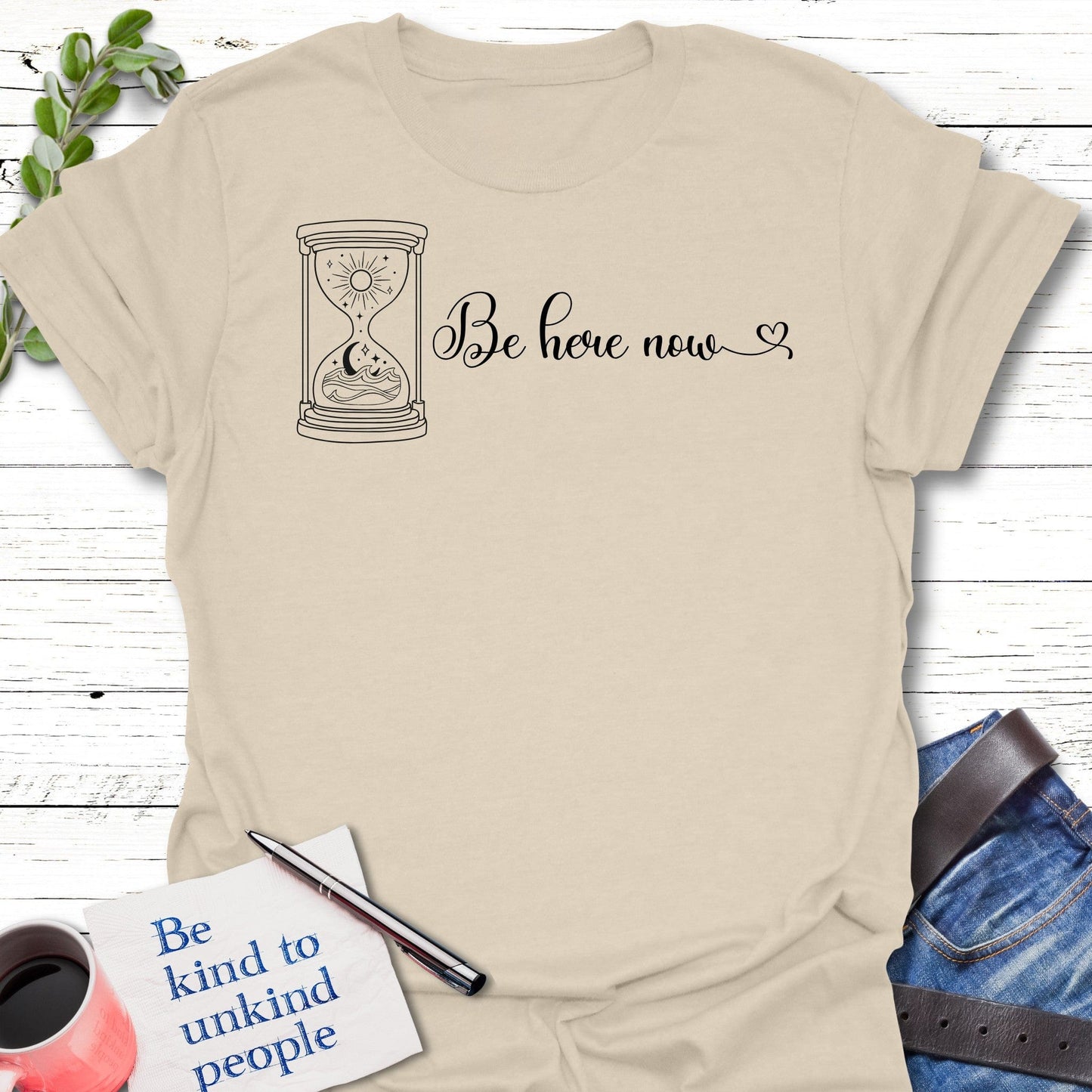 T-Shirt Natural / S Timeless Presence T-Shirt Echo Kindness Printify