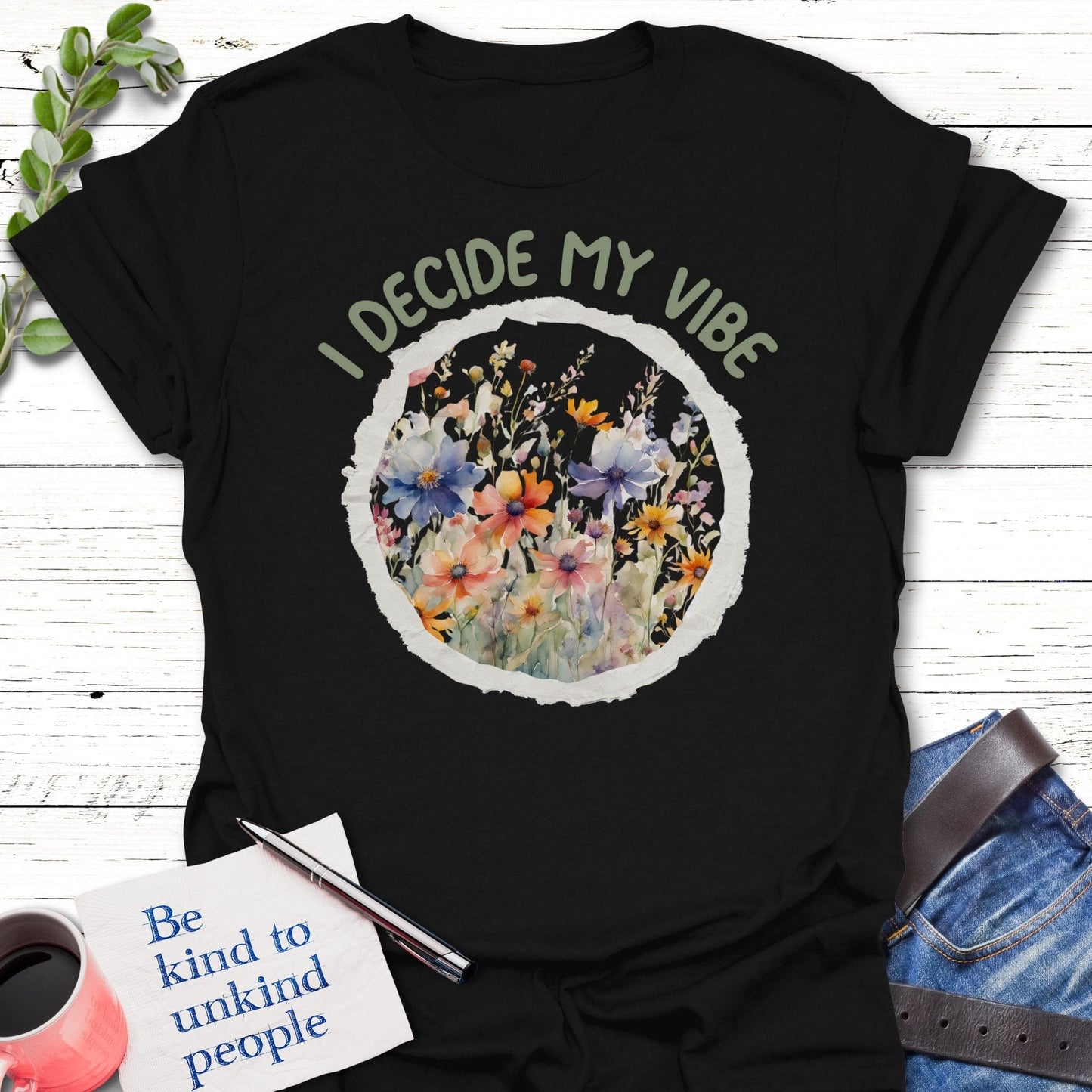 T-Shirt Black / S Vibe Creator T-Shirt Echo Kindness Printify