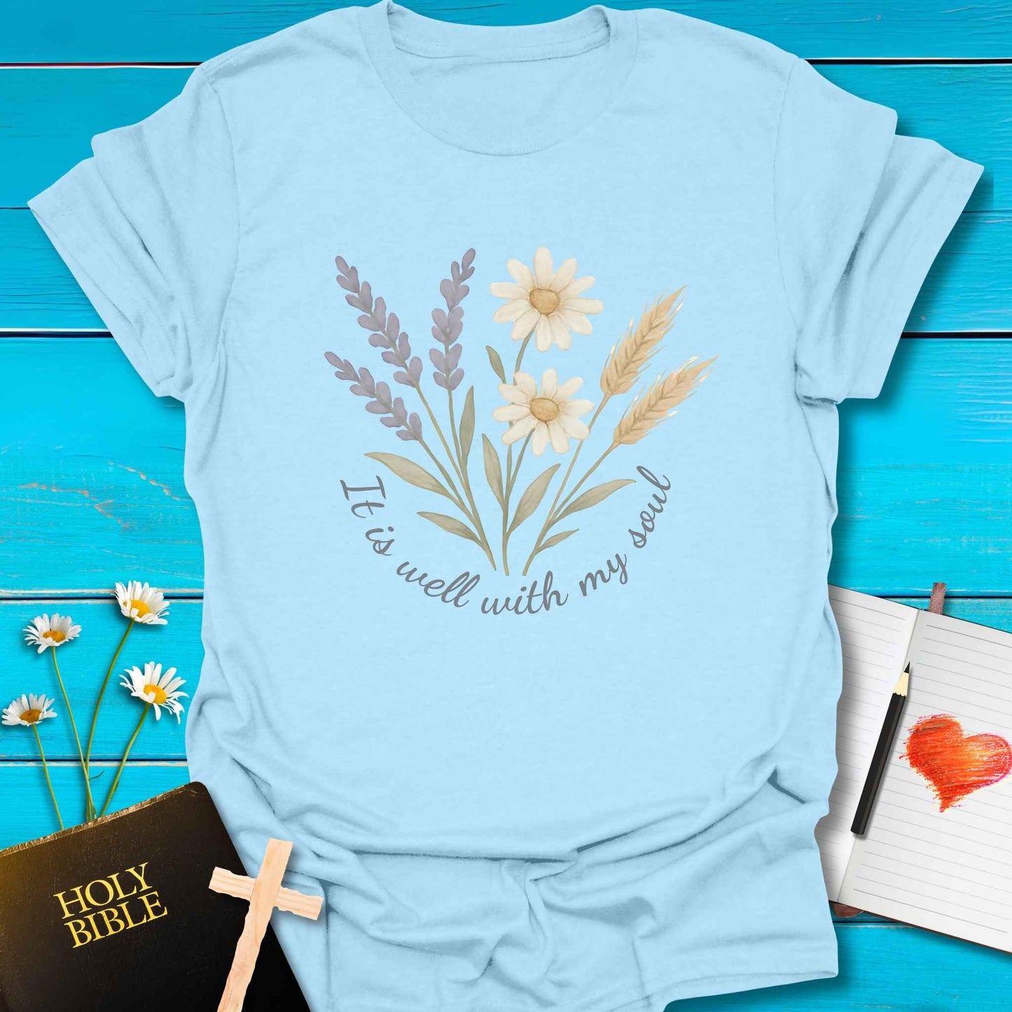 T-Shirt Light Blue / S Well Soul T-Shirt Echo Kindness Printify