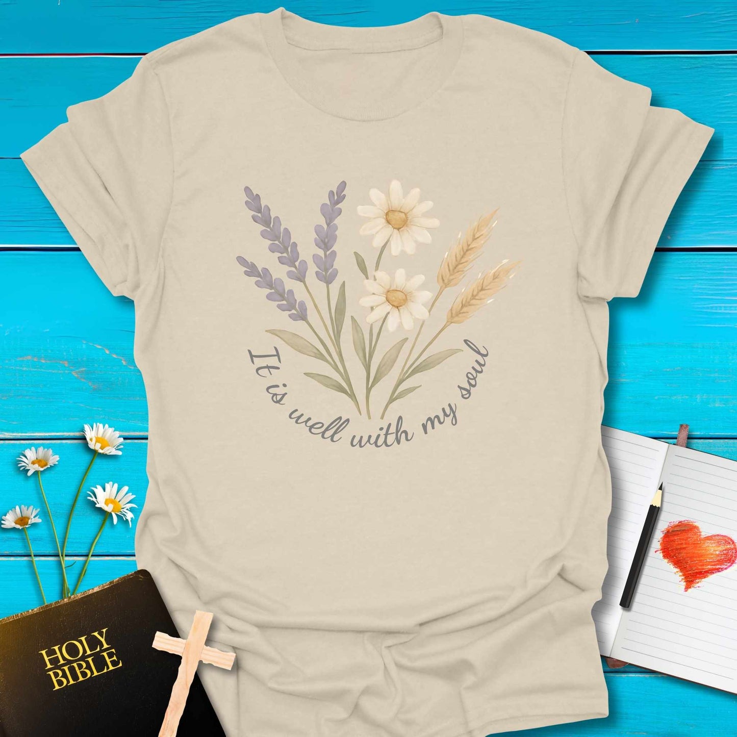 T-Shirt Natural / S Well Soul T-Shirt Echo Kindness Printify
