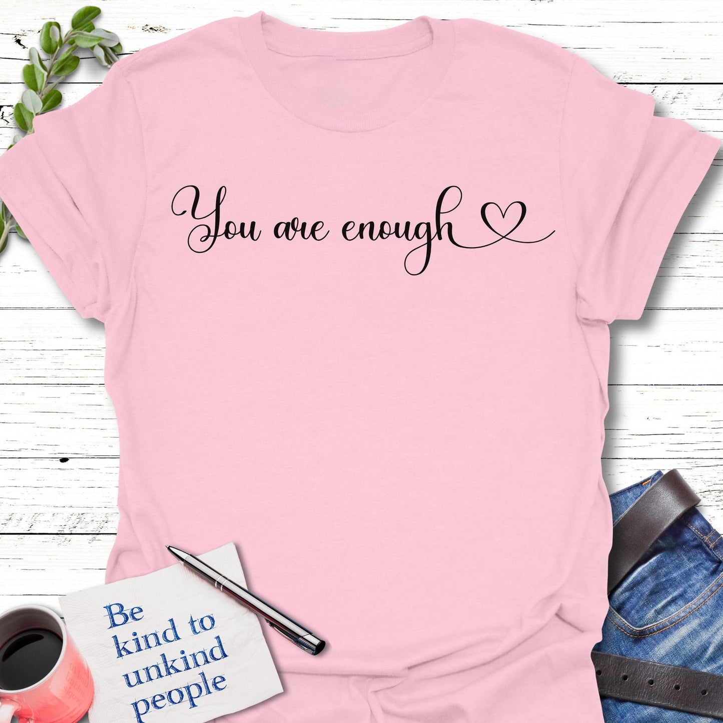 T-Shirt Light Pink / S Whole as You Are T-Shirt Echo Kindness Printify