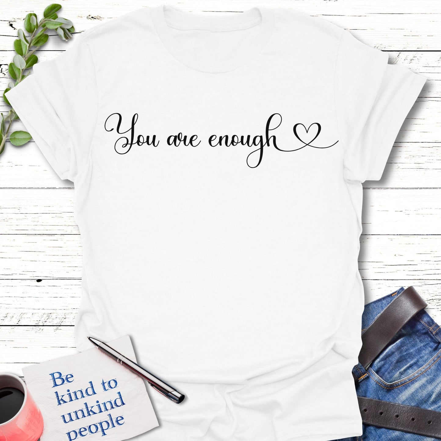 T-Shirt White / XS Whole as You Are T-Shirt Echo Kindness Printify
