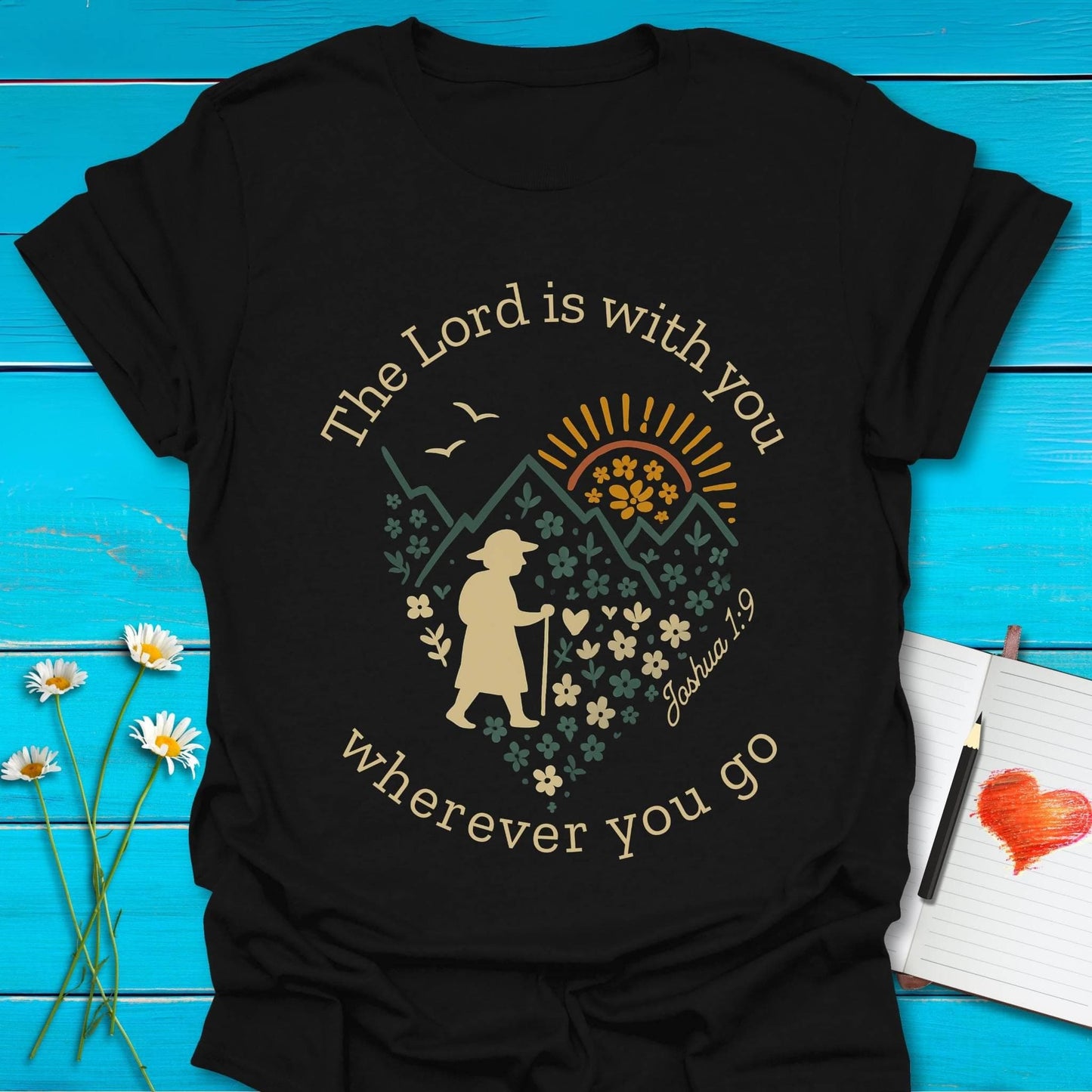 T-Shirt Black / S With You T-Shirt Echo Kindness Printify
