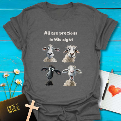 T-Shirt Graphite Heather / S All are Precious T-Shirt Echo Kindness Printify