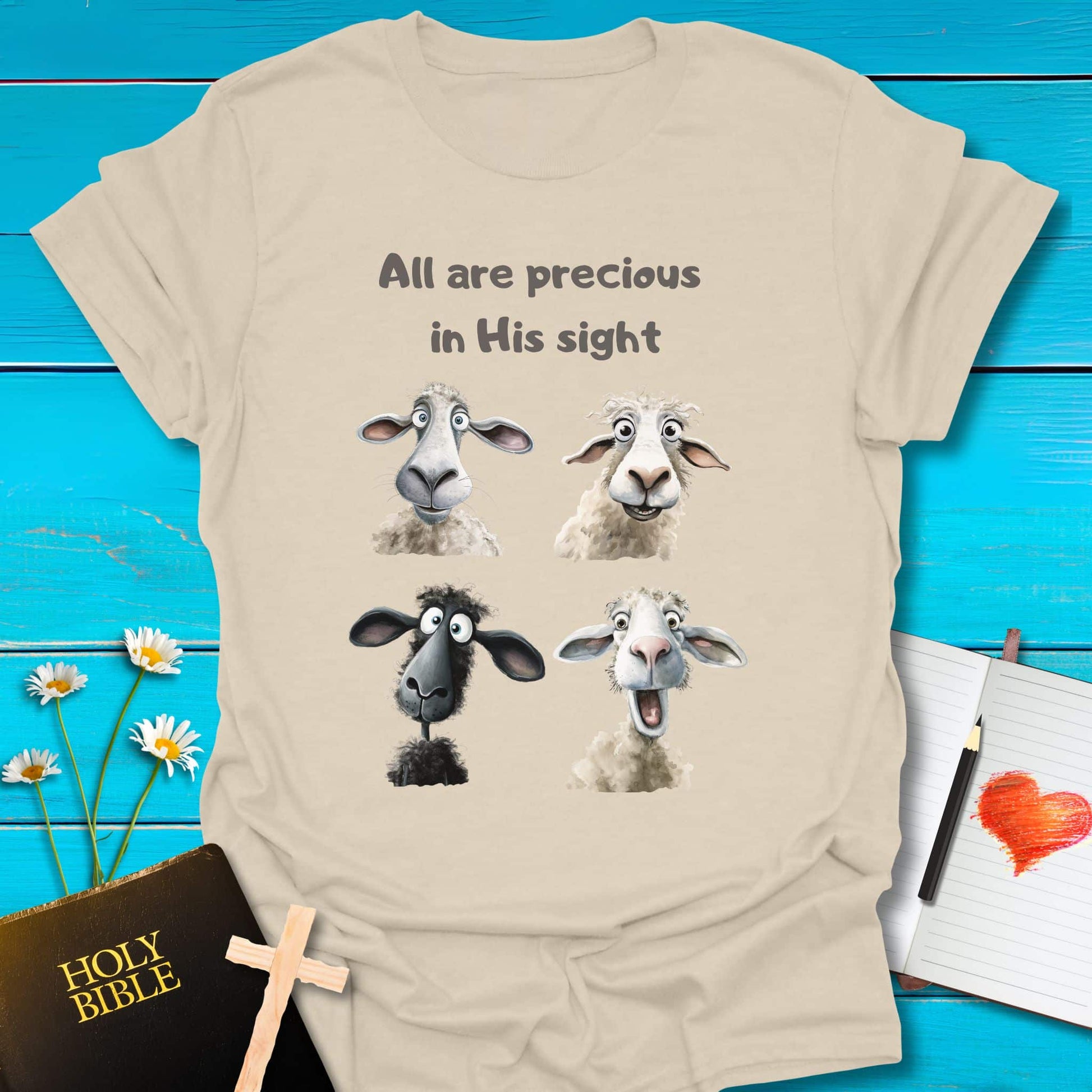 T-Shirt Natural / S All are Precious T-Shirt Echo Kindness Printify
