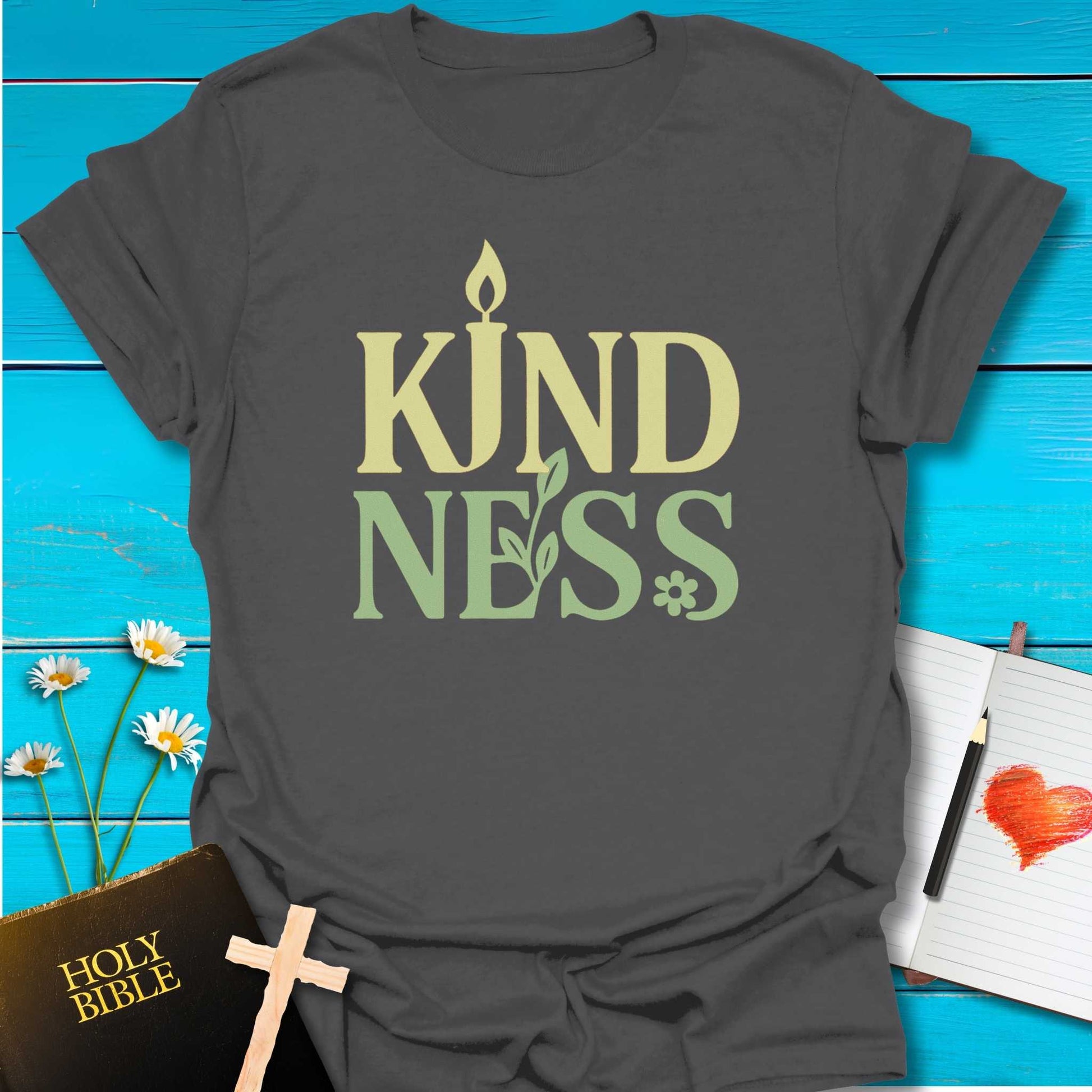 T-Shirt Charcoal / S Art of Kindness T-Shirt Echo Kindness Printify