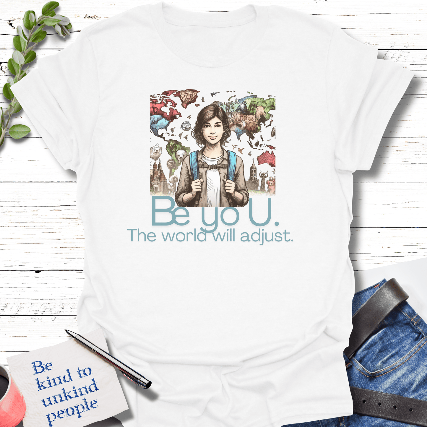 T-Shirt Authentically You T-Shirt Echo Kindness Printify