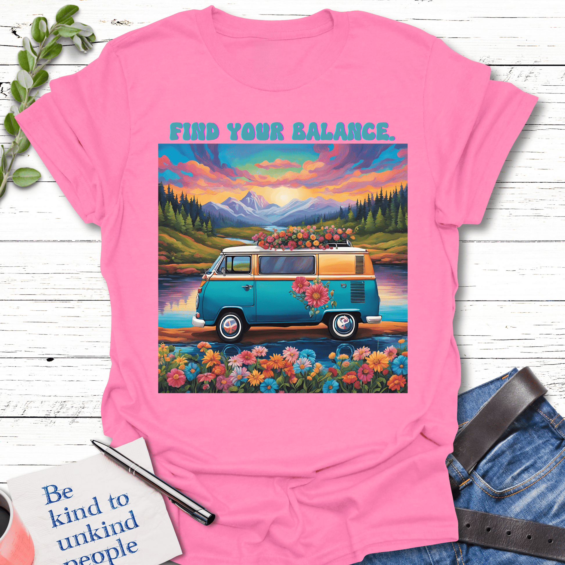 T-Shirt Azalea / S Balance and Groove T-Shirt Echo Kindness Printify