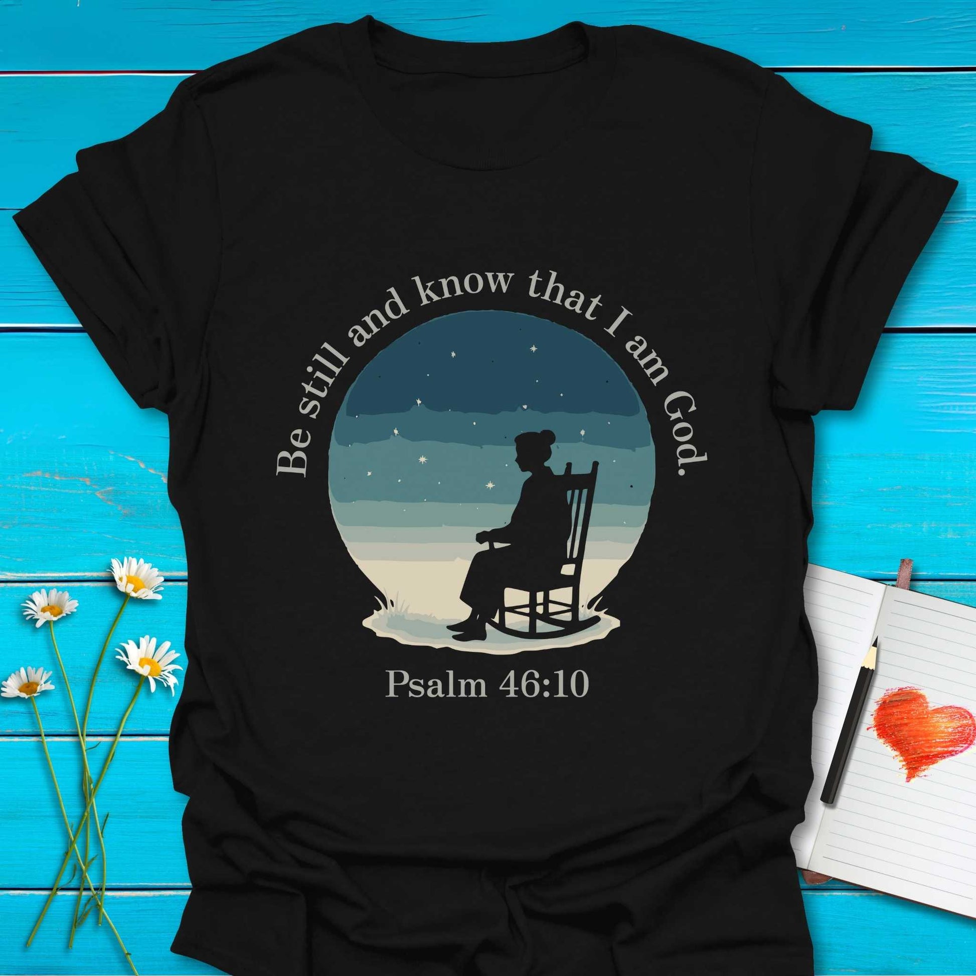 T-Shirt Black / S Be Still T-Shirt Echo Kindness Printify