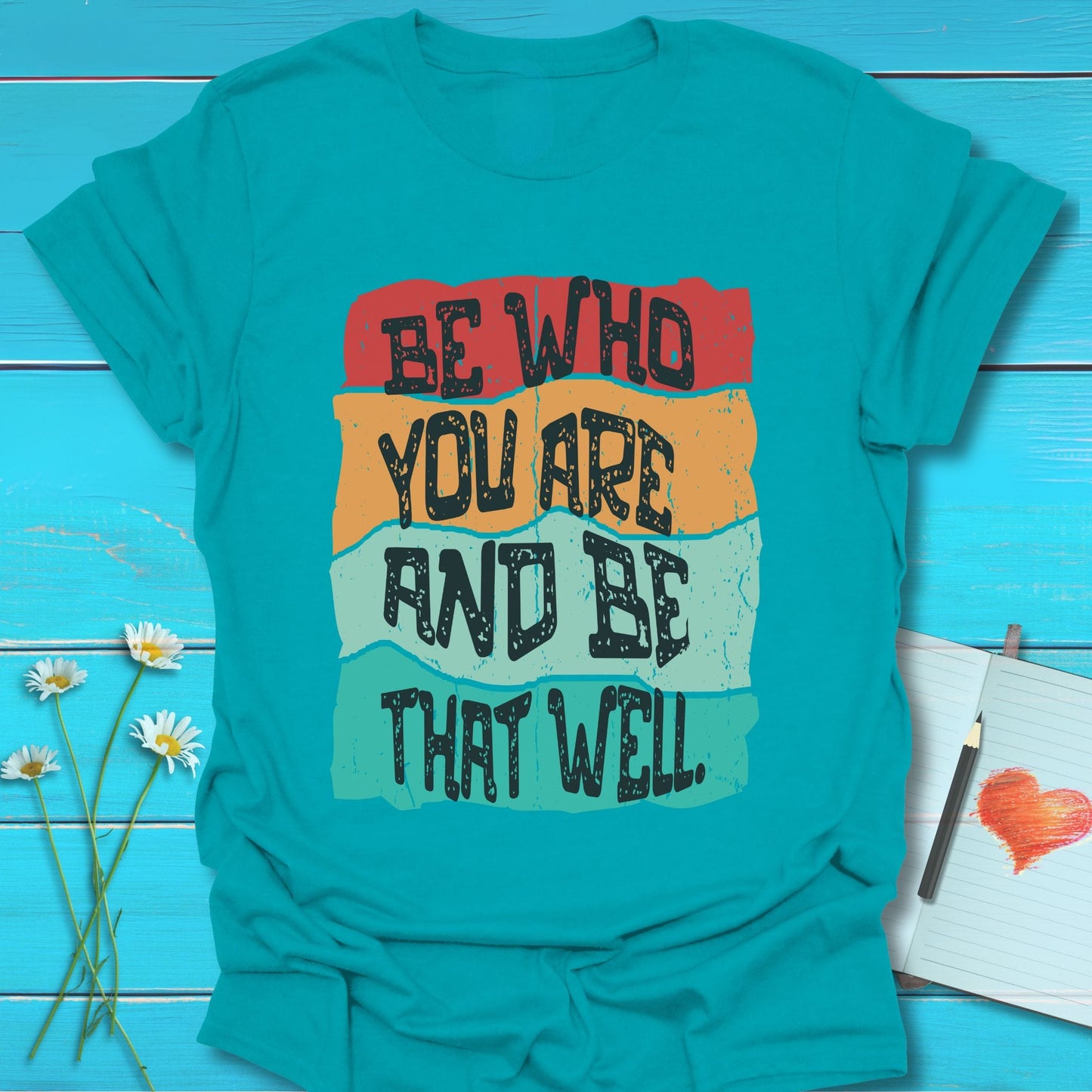 T-Shirt Tropical Blue / S Be that well T-Shirt Echo Kindness Printify