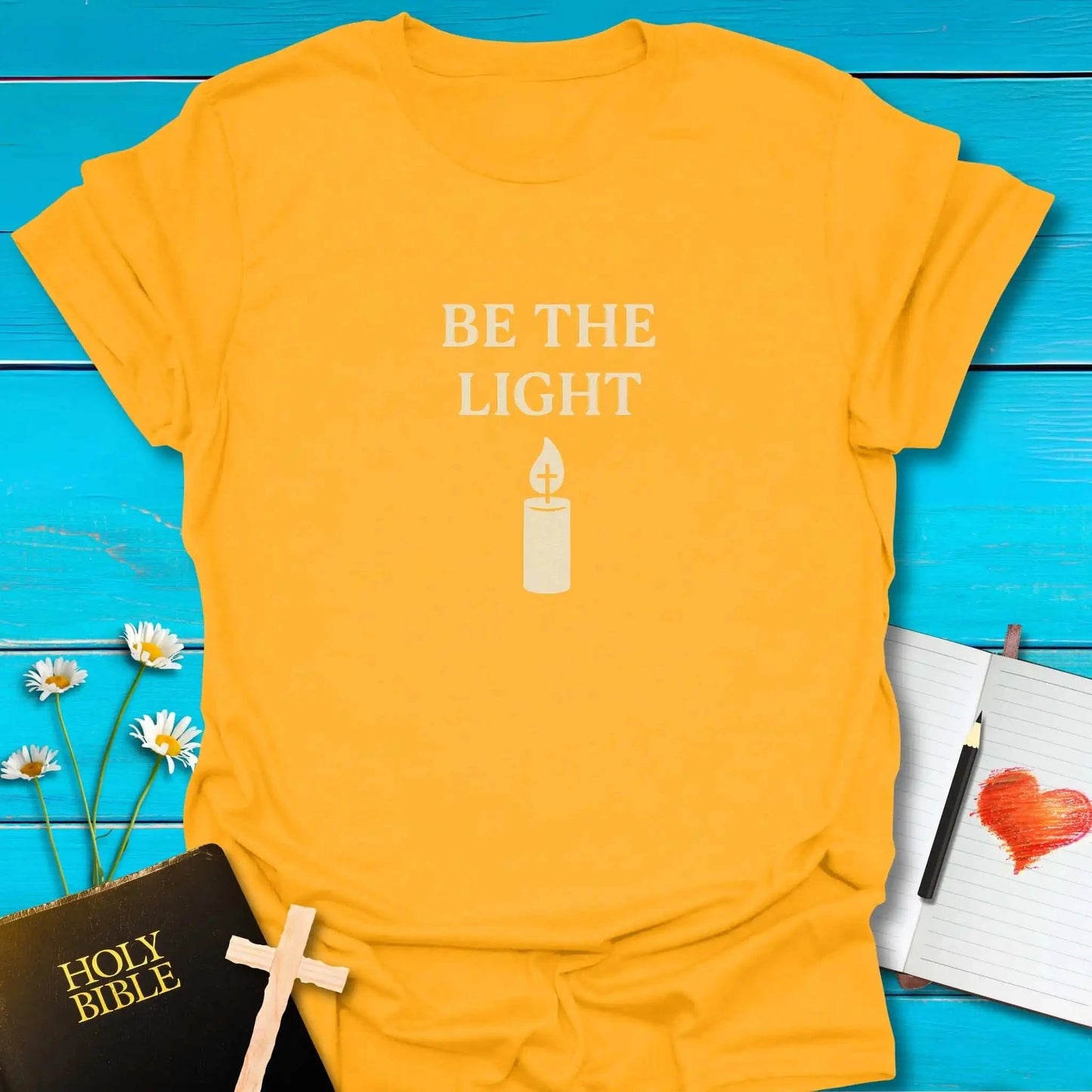 T-Shirt Gold / S Be the Candle Light T-Shirt Echo Kindness Printify