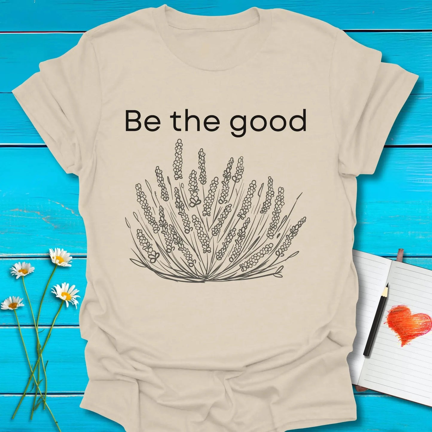 T-Shirt Natural / S Be the Good Unisex T-Shirt Echo Kindness Printify