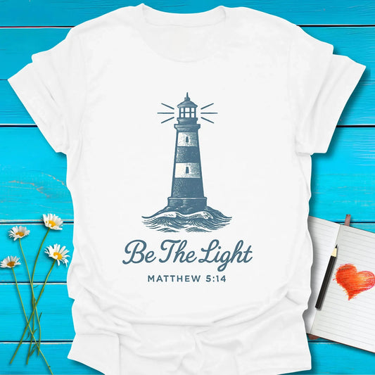 T-Shirt White / S Be the Light T-Shirt Echo Kindness