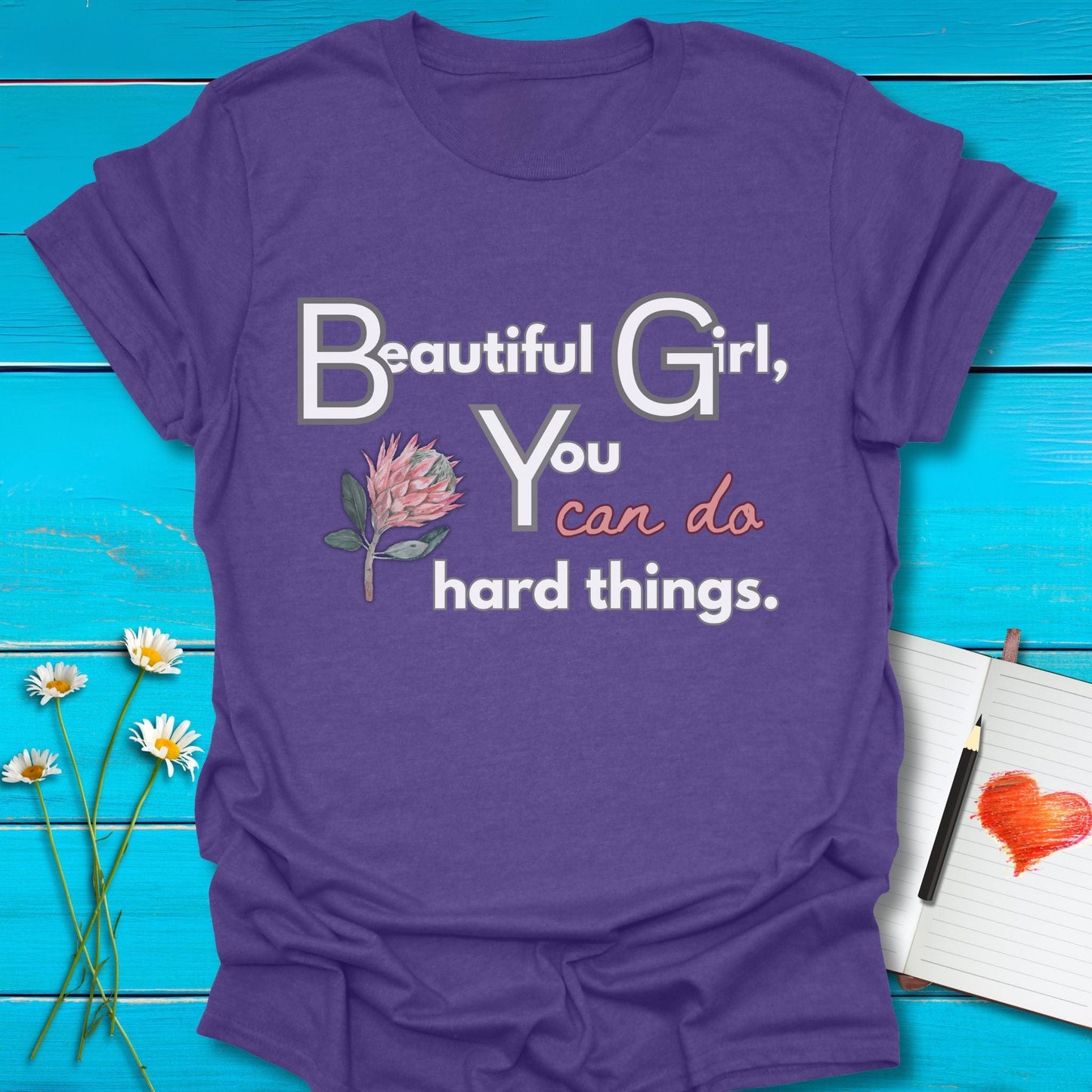 T-Shirt Heather Purple / S Beautiful Can Do Unisex T-Shirt Echo Kindness Printify