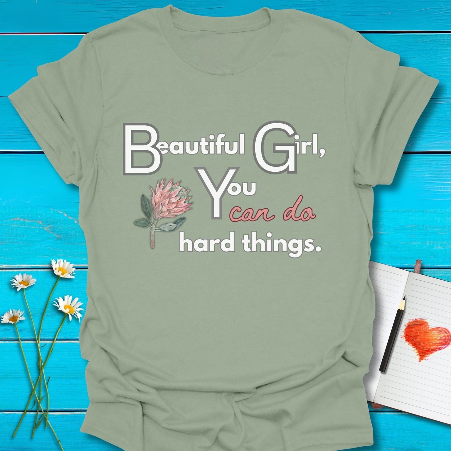 T-Shirt Sage / S Beautiful Can Do Unisex T-Shirt Echo Kindness Printify