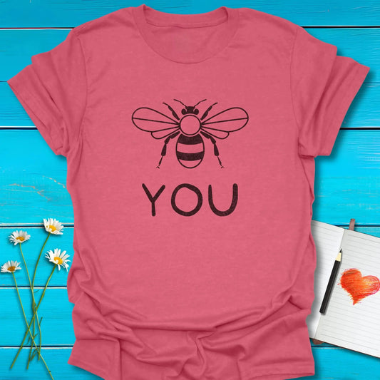 T-Shirt Heather Cardinal / S Bee You T-Shirt Echo Kindness Printify