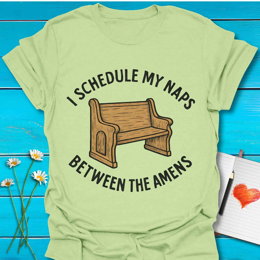 T-Shirt Pistachio / S Between Amens T-Shirt Echo Kindness Printify