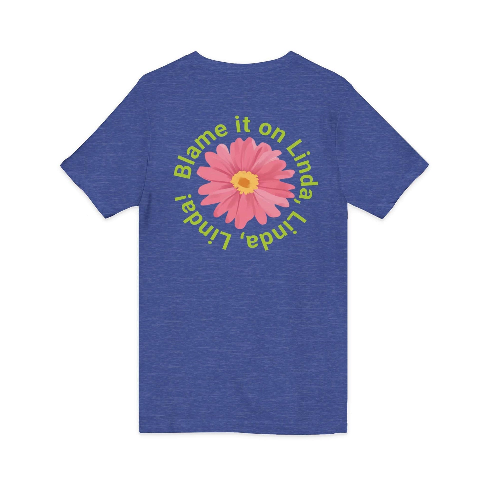 V-neck Blame It On Linda Floral Tee Echo Kindness