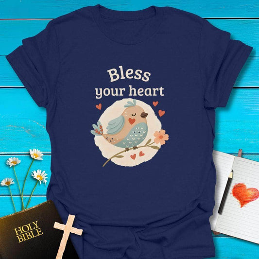 T-Shirt Navy / S Bless Your Heart T-Shirt Echo Kindness