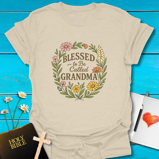 T-Shirt Natural / S Blessed Grandma T-Shirt Echo Kindness Printify