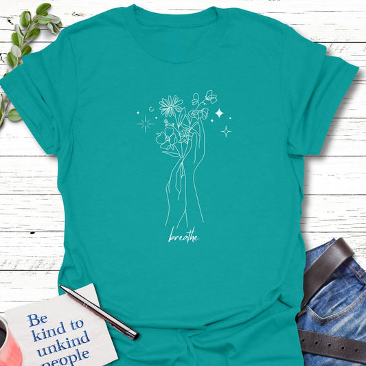 T-Shirt Jade Dome / S Breathe and Bloom T-Shirt Echo Kindness Printify