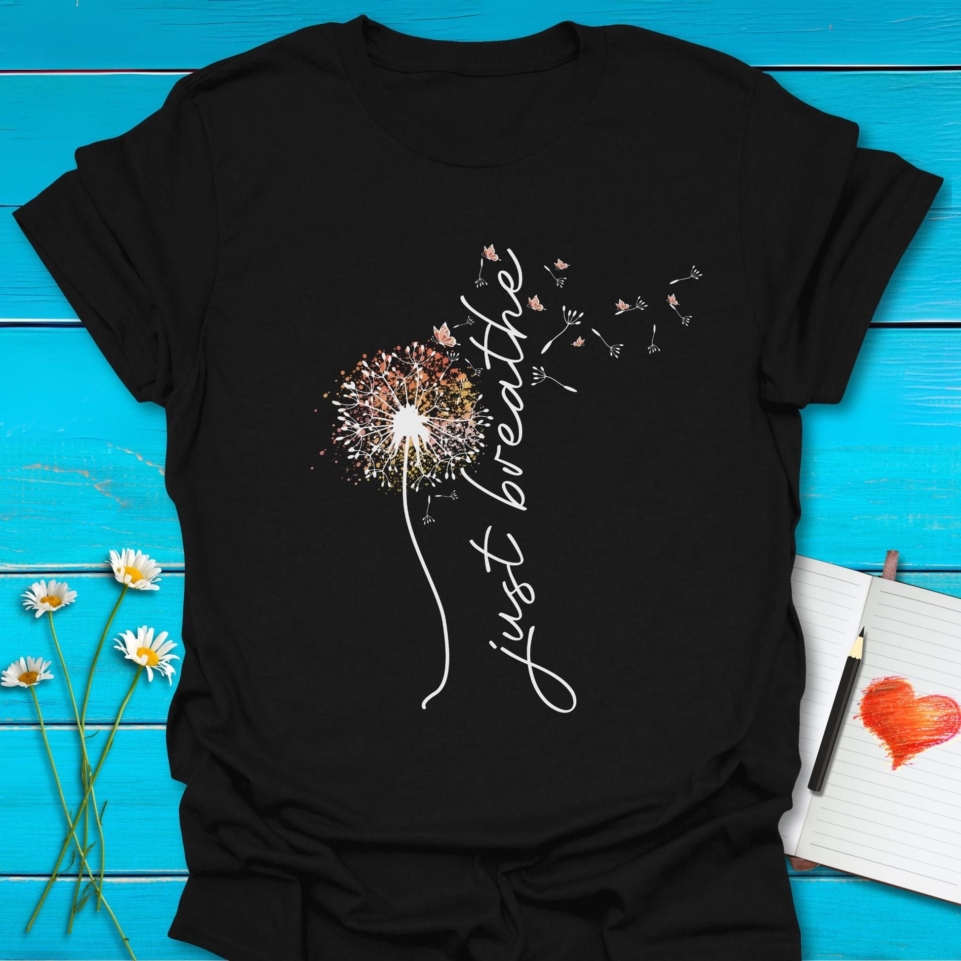 T-Shirt Black / S Breathe Easy T-Shirt Echo Kindness Printify
