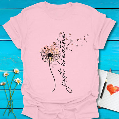 T-Shirt Light Pink / S Breathe Easy T-Shirt Echo Kindness Printify