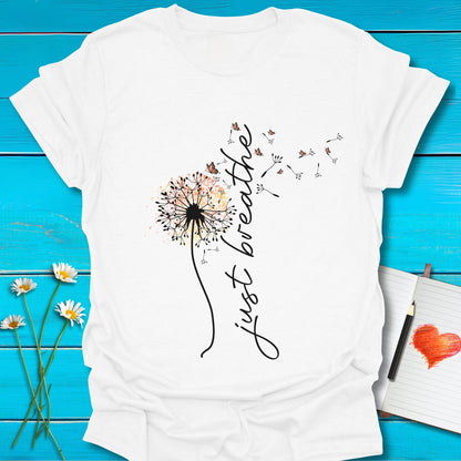T-Shirt White / S Breathe Easy T-Shirt Echo Kindness Printify